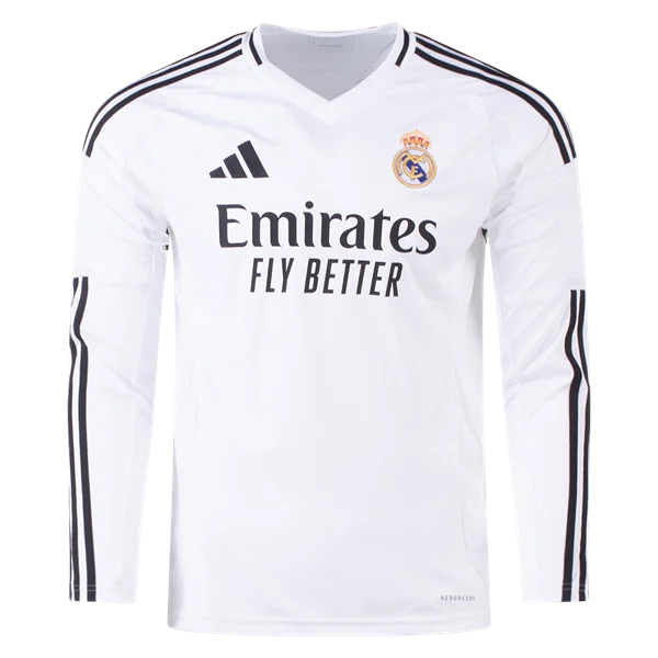 Real Madrid 24/25 Long Sleeve Home Jersey