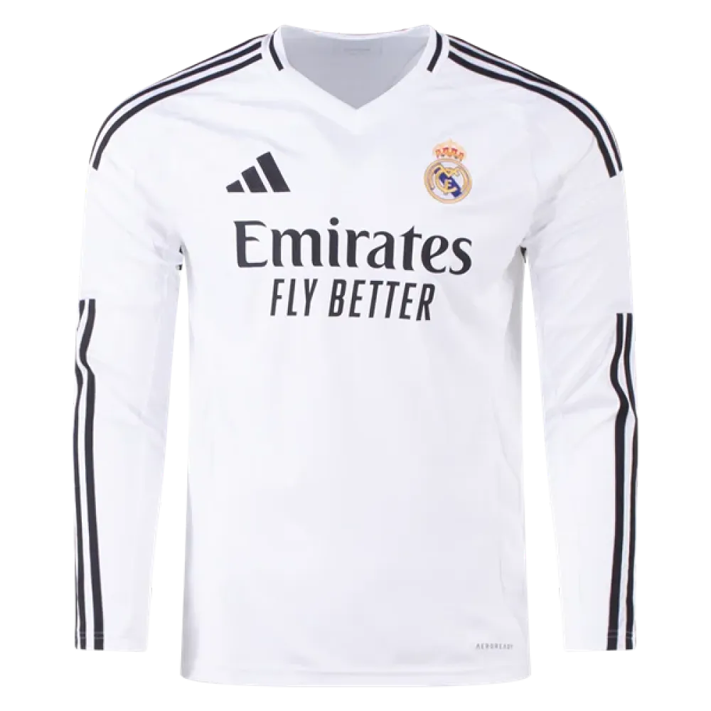 Real Madrid 24/25 Long Sleeve Home Jersey