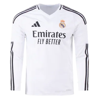 Real Madrid 24/25 Long Sleeve Home Jersey 01