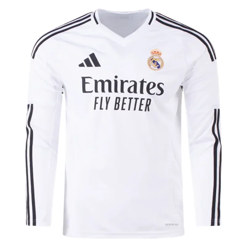 Real Madrid 24/25 Long Sleeve Home Jersey