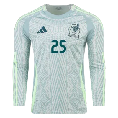 Roberto Alvarado Mexico 24/25 Long Sleeve Replica Away Jersey 02