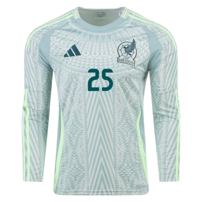 Roberto Alvarado Mexico 24/25 Long Sleeve Replica Away Jersey