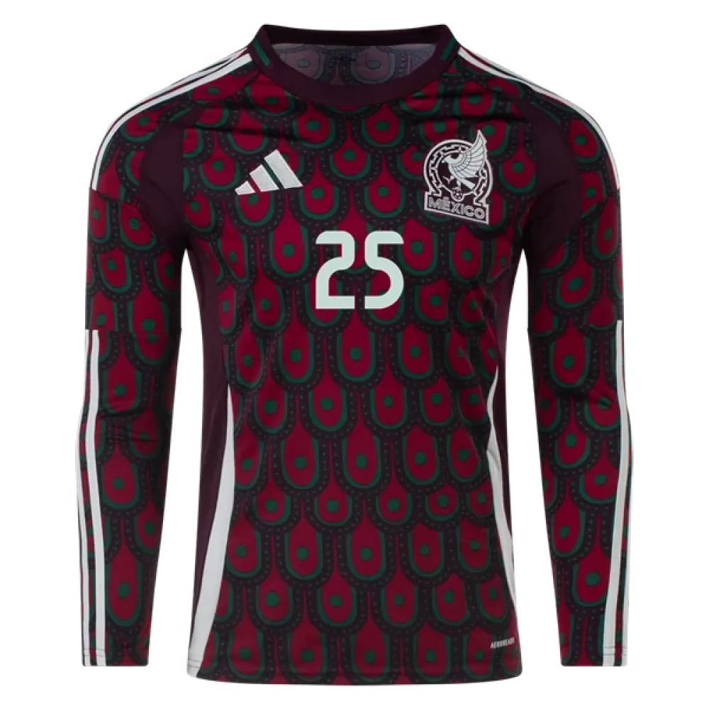 Roberto Alvarado Mexico 24/25 Long Sleeve Replica Home Jersey