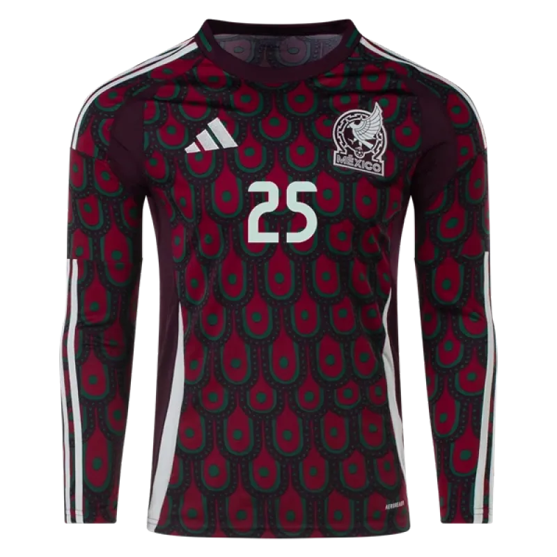 Roberto Alvarado Mexico 24/25 Long Sleeve Replica Home Jersey