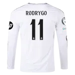 Rodrygo Real Madrid 24/25 Long Sleeve Home Jersey