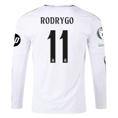 Rodrygo Real Madrid 24/25 Long Sleeve Home Jersey 01