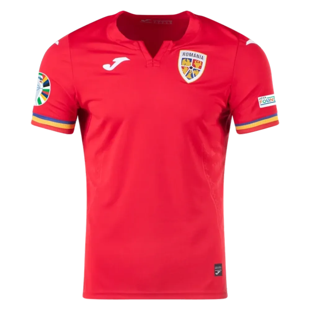 Romania 24/25 Away Euro Patch Jersey