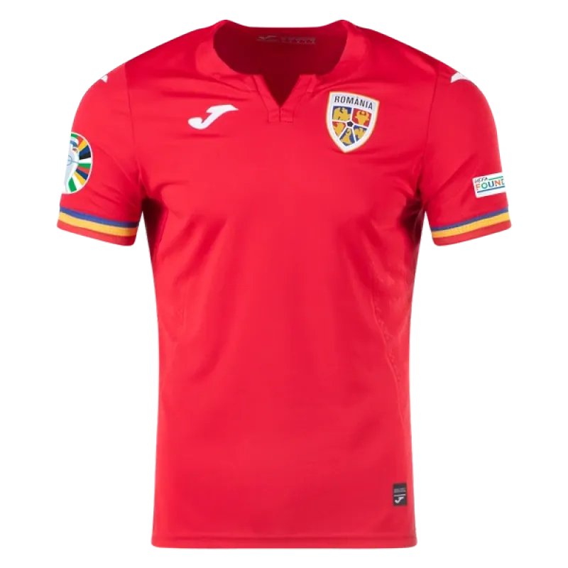 Romania 24/25 Away Euro Patch Jersey