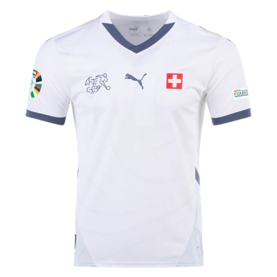 Switzerland 24/25 Away Euro Patch Jersey 01