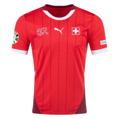 Switzerland 24/25 Home Euro Patch Jersey 01
