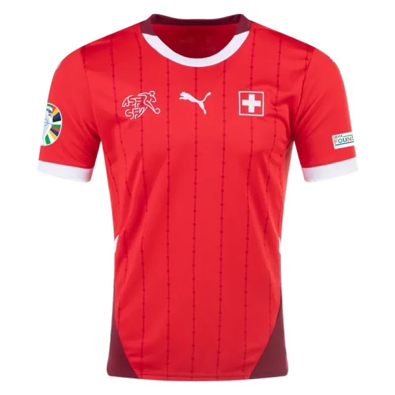 Switzerland 24/25 Home Euro Patch Jersey