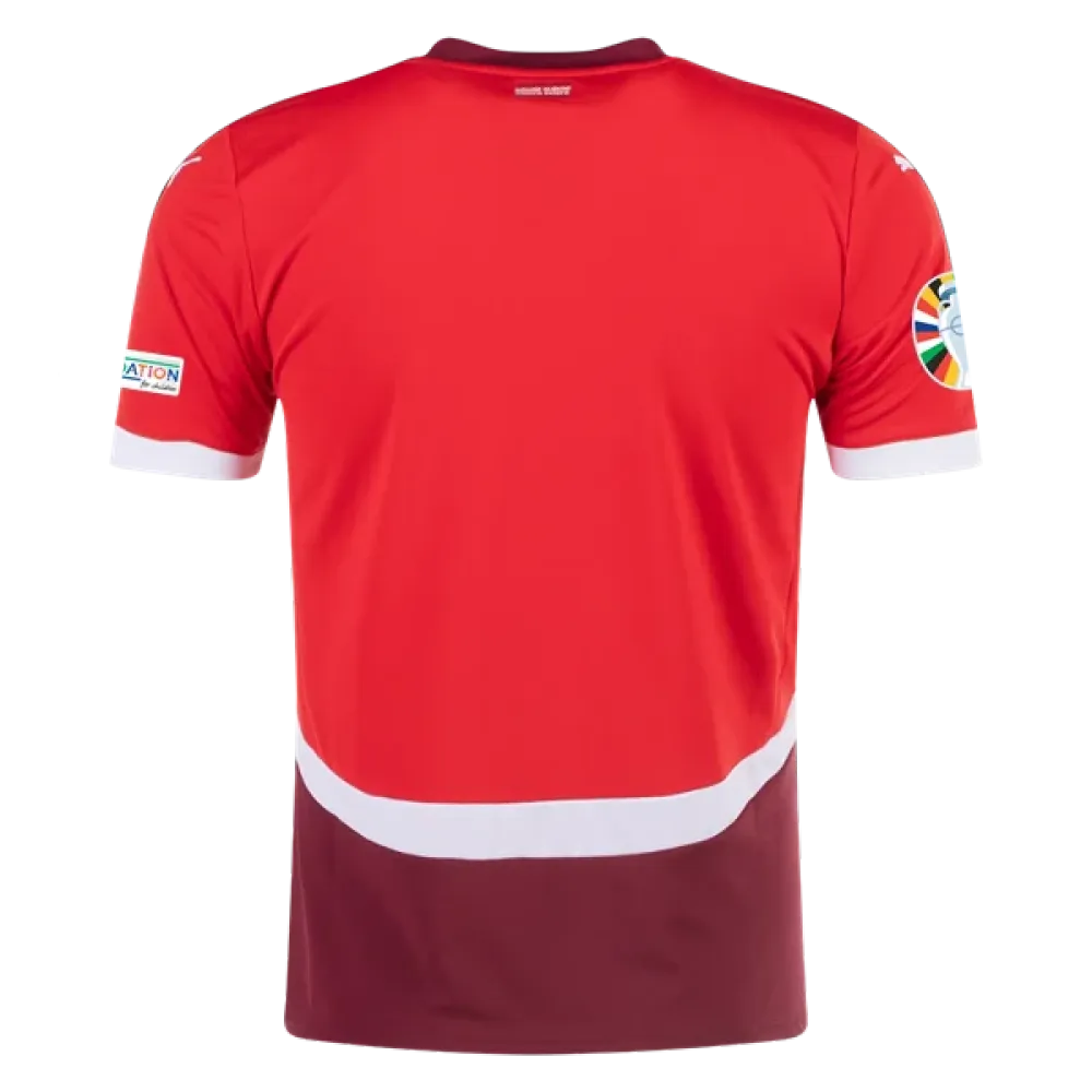 Switzerland 24/25 Home Euro Patch Jersey