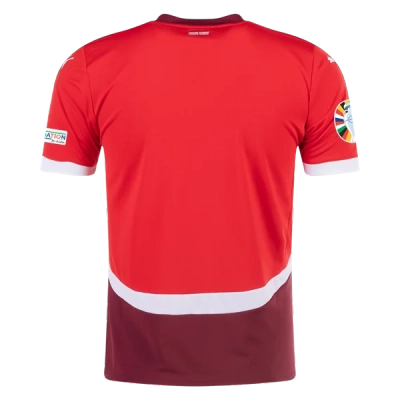 Switzerland 24/25 Home Euro Patch Jersey 02