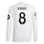 Toni Kroos Real Madrid 24/25 Player Long Sleeve Home Jersey