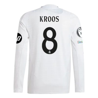 Toni Kroos Real Madrid 24/25 Player Long Sleeve Home Jersey 01