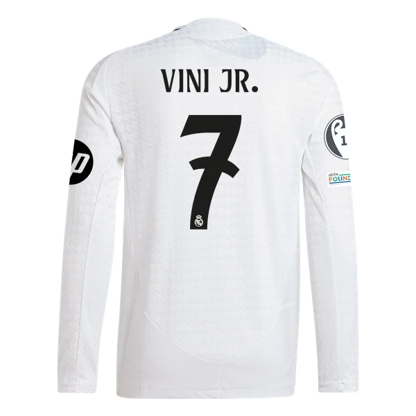 Vinicius Jr. Real Madrid 24/25 Player Long Sleeve Home Jersey