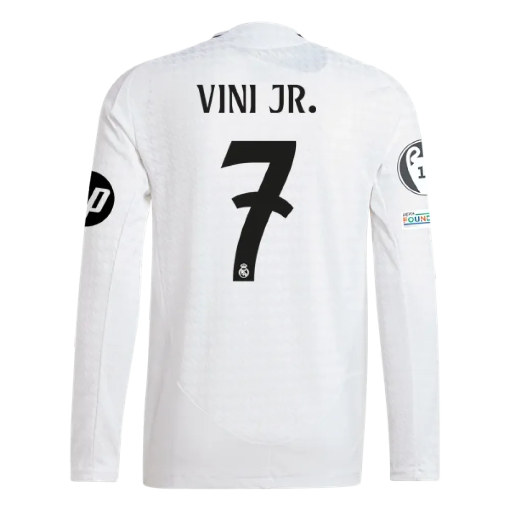 Vinicius Jr. Real Madrid 24/25 Player Long Sleeve Home Jersey