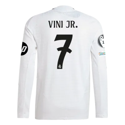 Vinicius Jr. Real Madrid 24/25 Player Long Sleeve Home Jersey 01