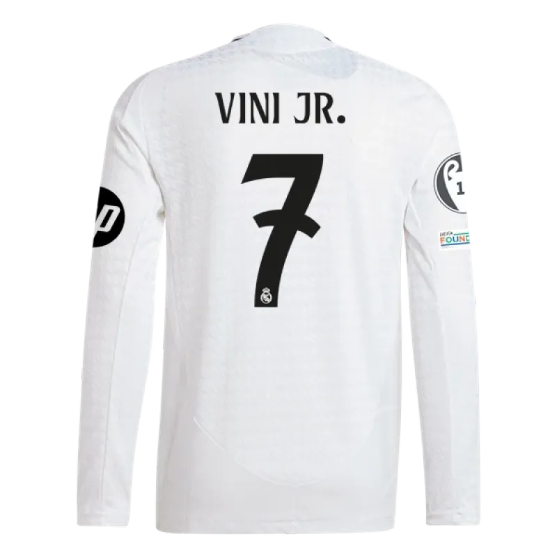 Vinicius Jr. Real Madrid 24/25 Player Long Sleeve Home Jersey