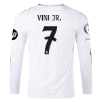 Vinicius Jr. Real Madrid 24/25 Long Sleeve Home Jersey