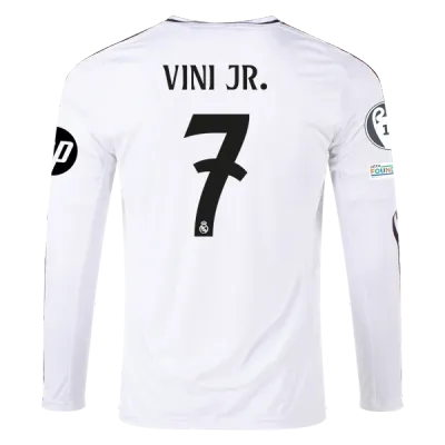 Vinicius Jr. Real Madrid 24/25 Long Sleeve Home Jersey 01