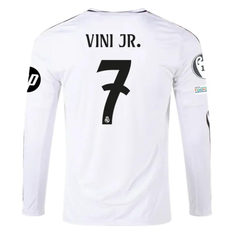 Vinicius Jr. Real Madrid 24/25 Long Sleeve Home Jersey