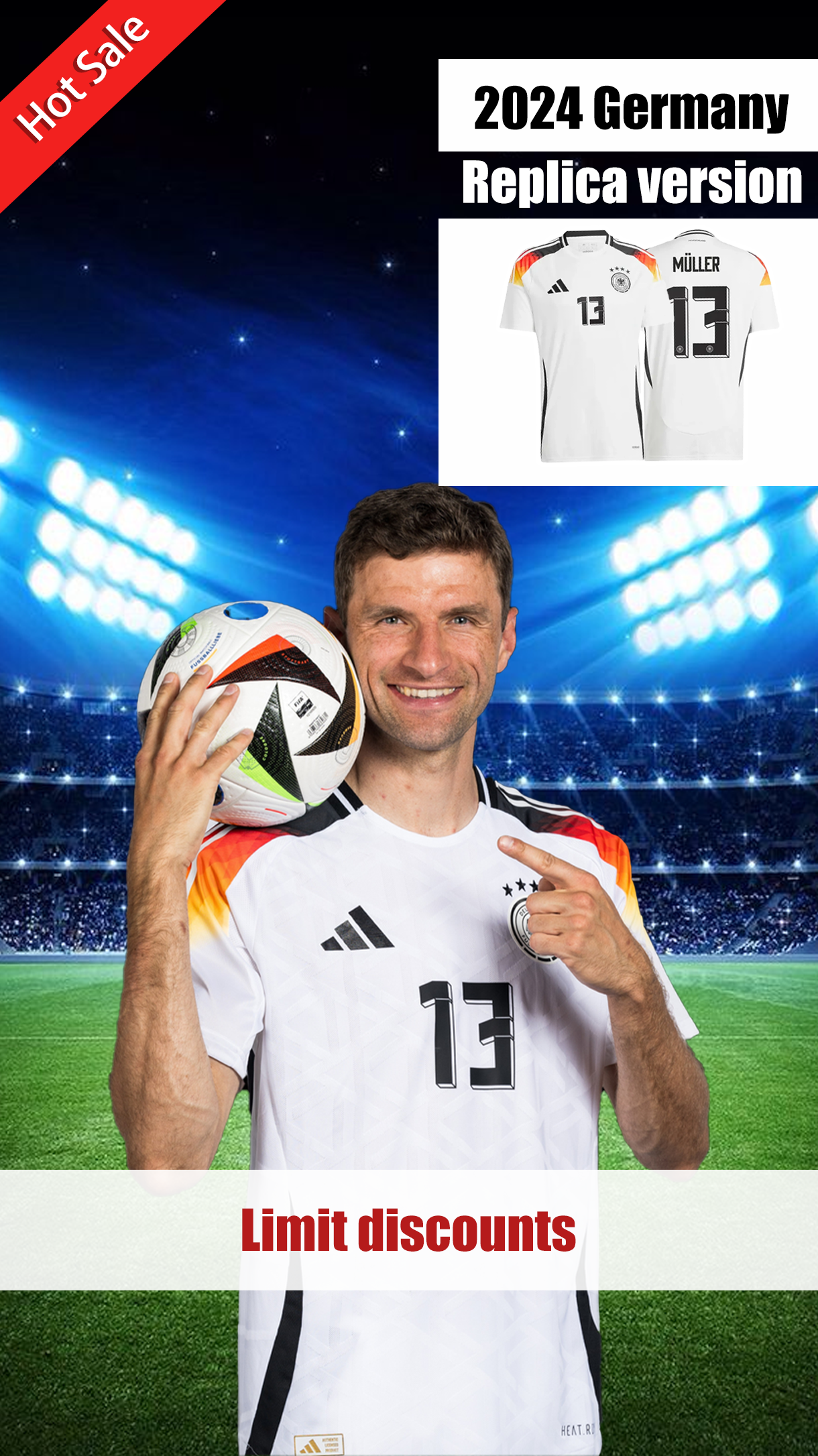 Thomas Müller Germany 24/25 Home Jersey