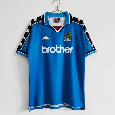 Premier League Manchester City 1997-98 Home Vintage Jersey 01