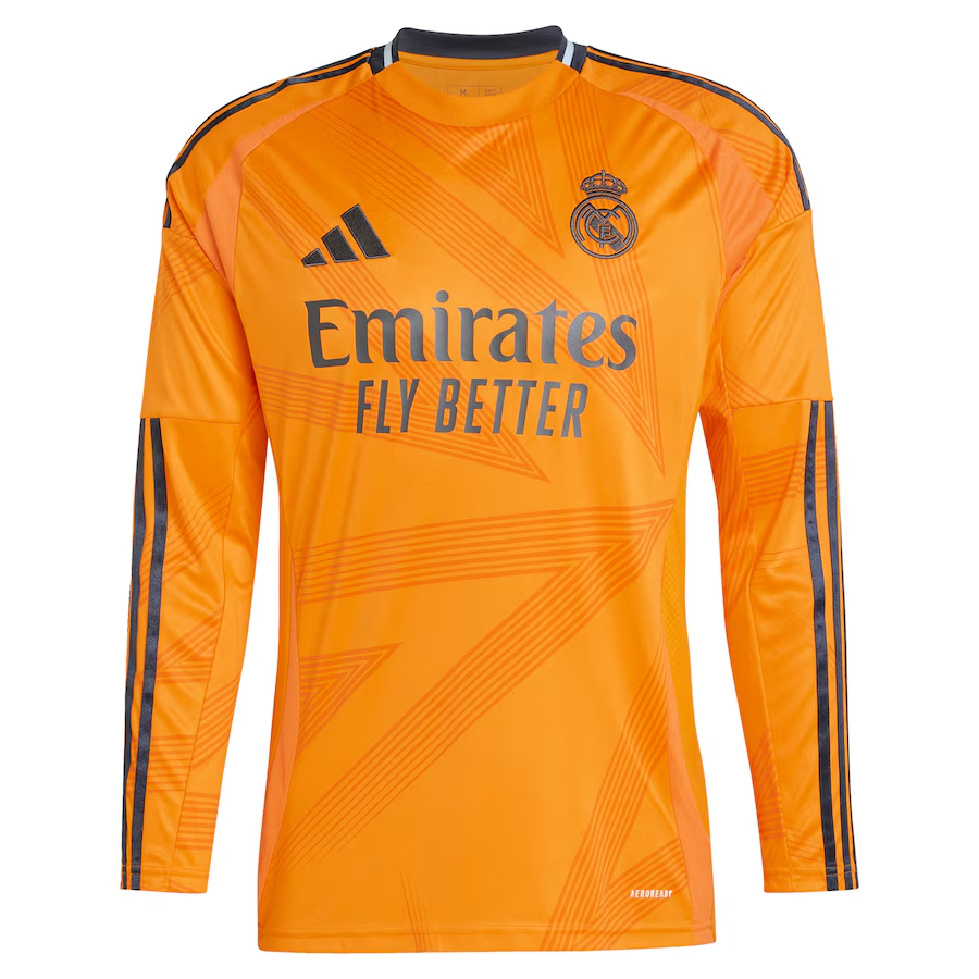 Real Madrid 24/25 Long Sleeve Away Jersey