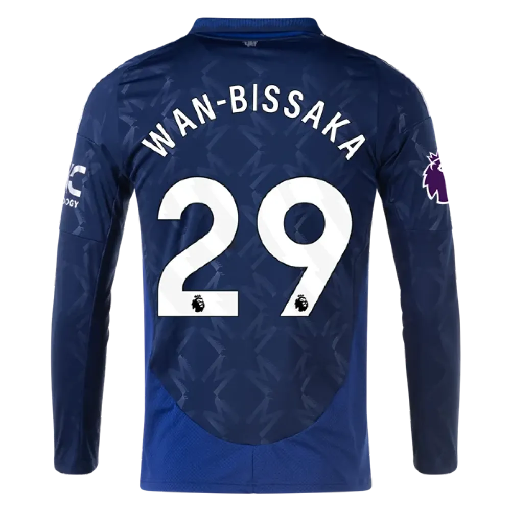 Aaron Wan-Bissaka Manchester United 24/25 Long Sleeve Away Jersey