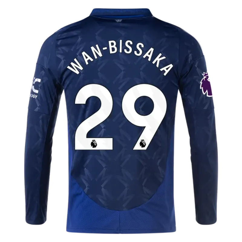 Aaron Wan-Bissaka Manchester United 24/25 Long Sleeve Away Jersey