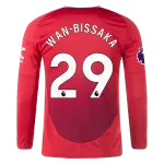 Aaron Wan-Bissaka Manchester United 24/25 Long Sleeve Home Jersey