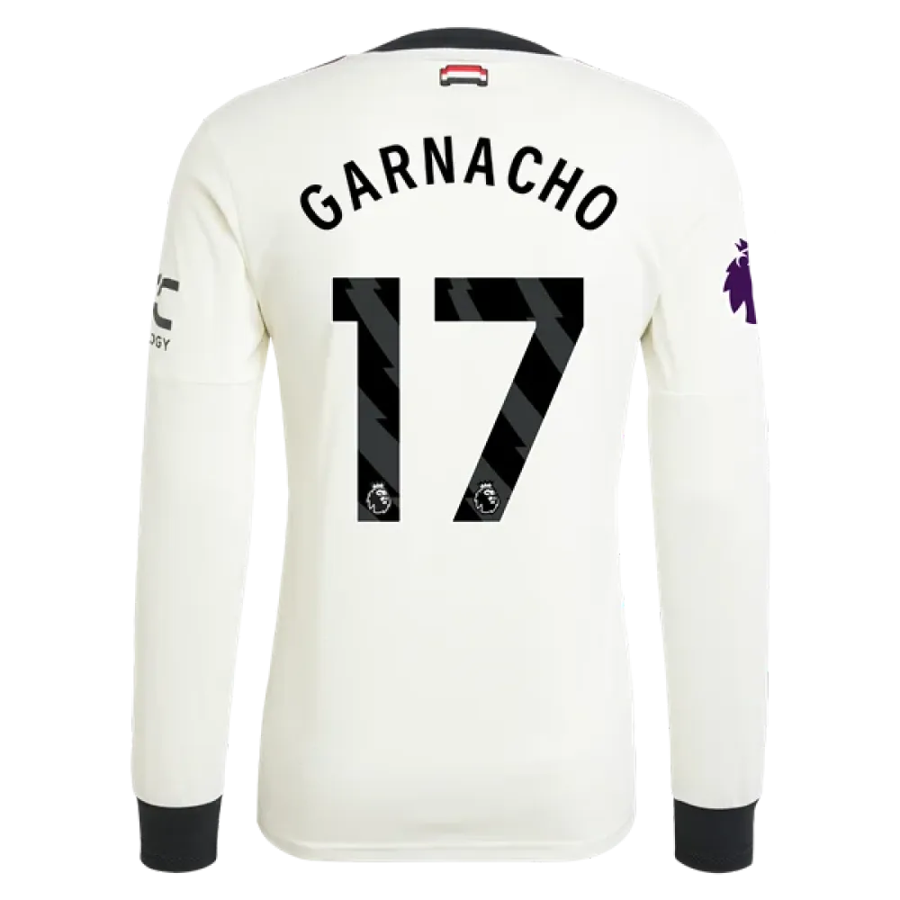 Alejandro Garnacho Manchester United 24/25 Long Sleeve Player Third Jersey