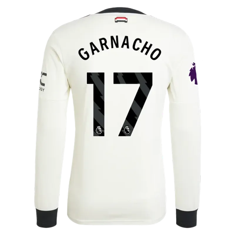Alejandro Garnacho Manchester United 24/25 Long Sleeve Player Third Jersey
