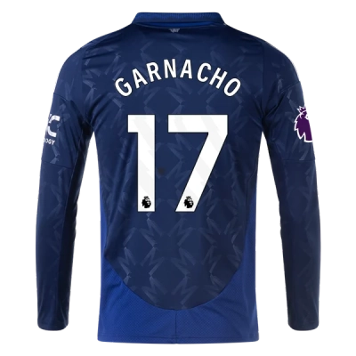 Alejandro Garnacho Manchester United 24/25 Long Sleeve Away Jersey 01