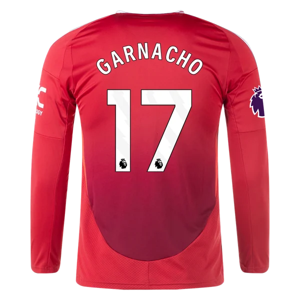 Alejandro Garnacho Manchester United 24/25 Long Sleeve Home Jersey