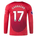 Alejandro Garnacho Manchester United 24/25 Long Sleeve Home Jersey