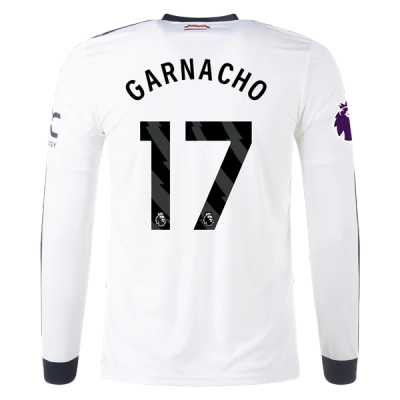Alejandro Garnacho Manchester United 24/25 Long Sleeve Third Jersey 01