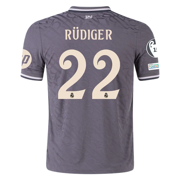 Antonio Rüdiger Real Madrid 24/25 Player Third Jersey