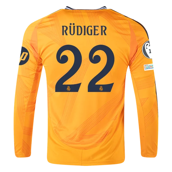 Antonio Rüdiger Real Madrid 24/25 Long Sleeve Away Jersey