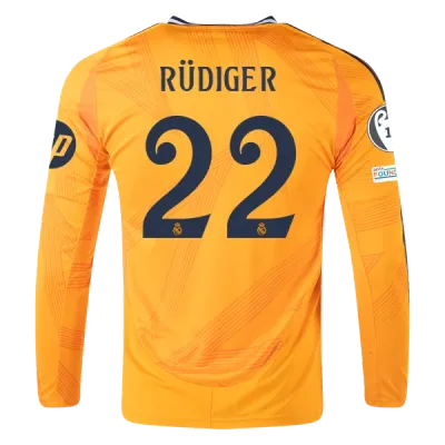 Antonio Rüdiger Real Madrid 24/25 Long Sleeve Away Jersey 01