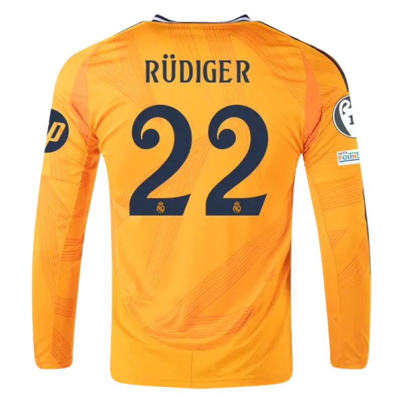 Antonio Rüdiger Real Madrid 24/25 Long Sleeve Away Jersey