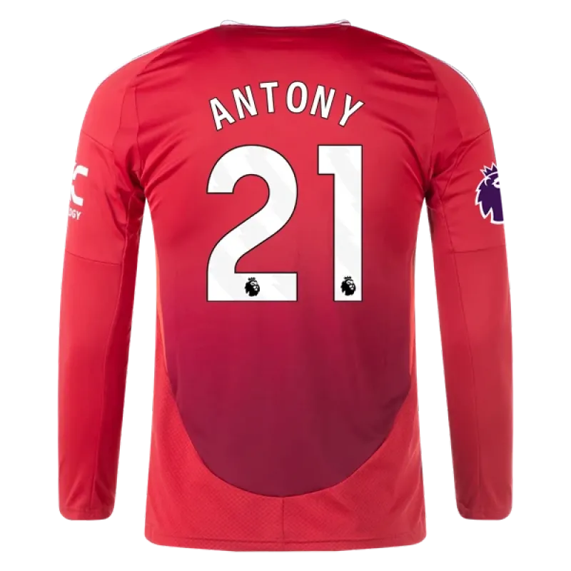 Antony Manchester United 24/25 Long Sleeve Home Jersey
