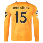 Arda Güler Real Madrid 24/25 Player Long Sleeve Away Jersey