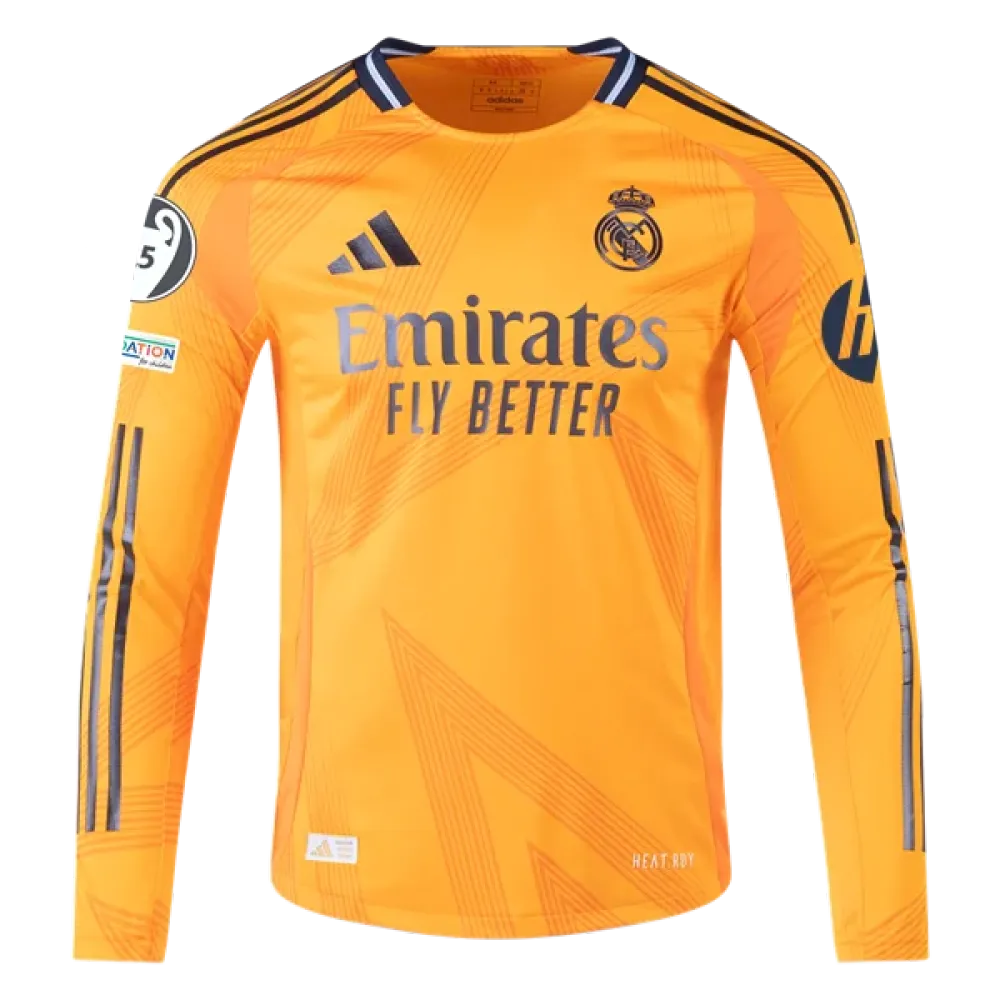 Arda Güler Real Madrid 24/25 Player Long Sleeve Away Jersey