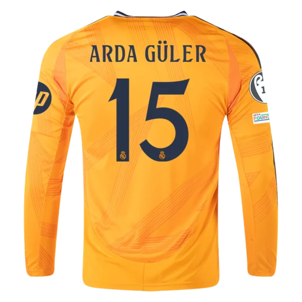 Arda Güler Real Madrid 24/25 Long Sleeve Away Jersey