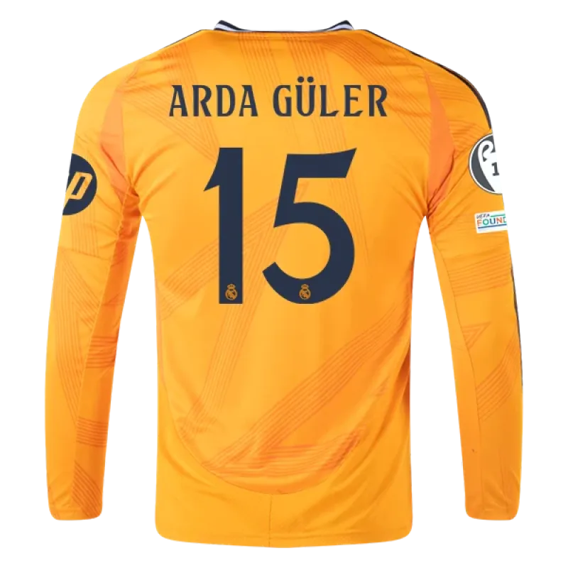 Arda Güler Real Madrid 24/25 Long Sleeve Away Jersey