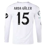 Arda Güler Real Madrid 24/25 Long Sleeve Home Jersey