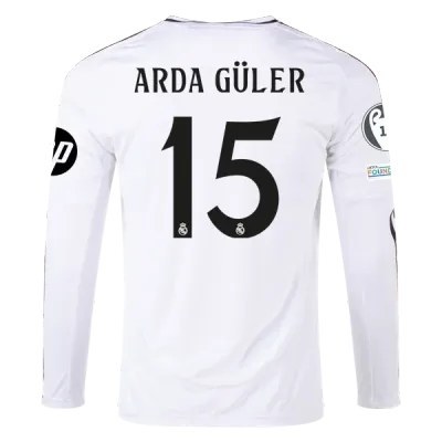 Arda Güler Real Madrid 24/25 Long Sleeve Home Jersey 01