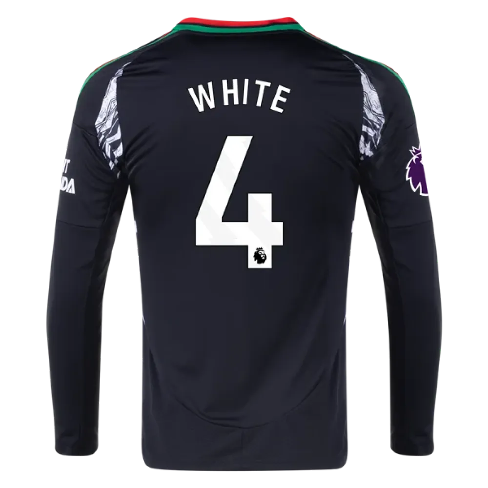 Ben White Arsenal 24/25 Long Sleeve Away Jersey